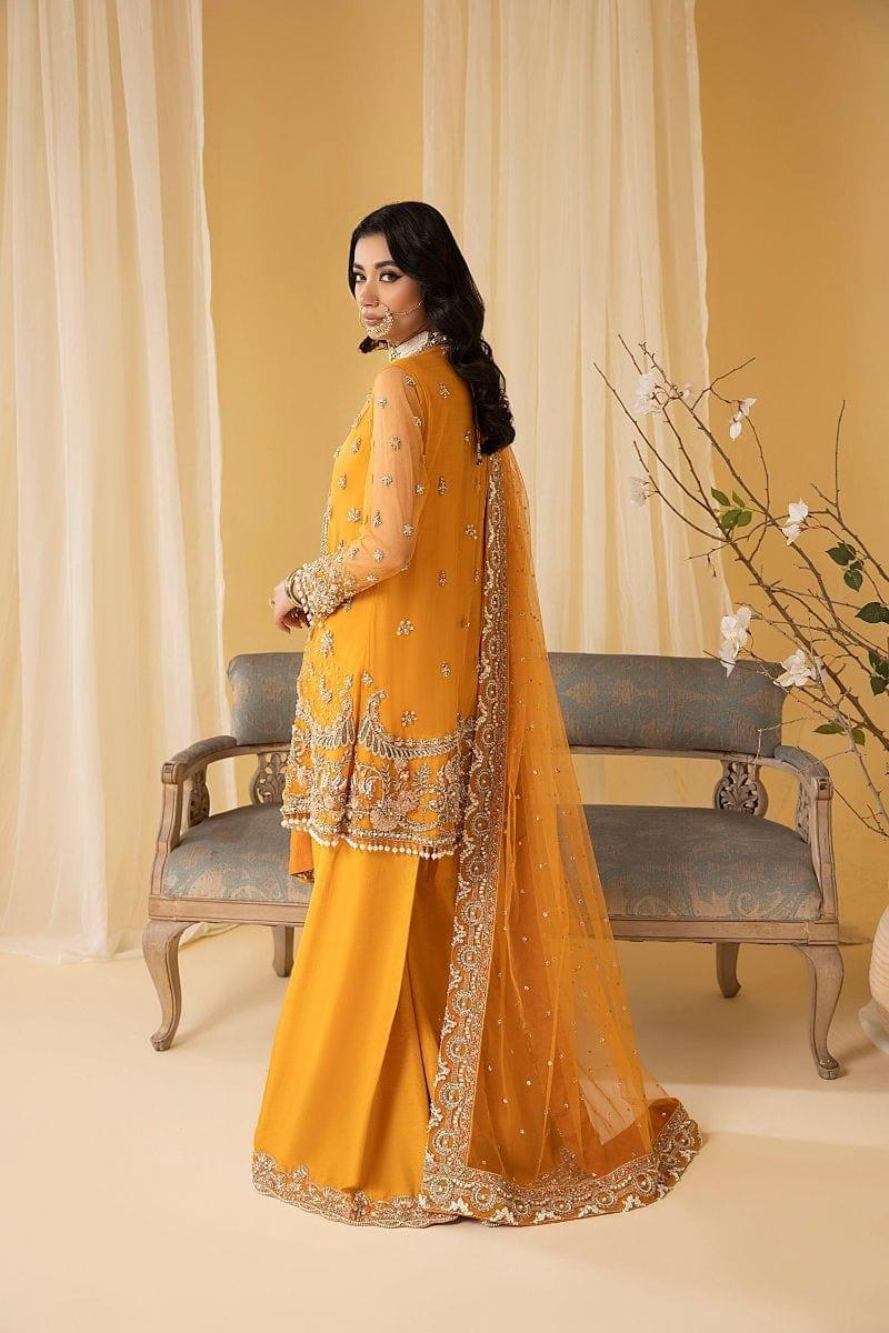 Nuriyaa - AMBER - Net Cotton - Orange - 3 Piece - Studio by TCS