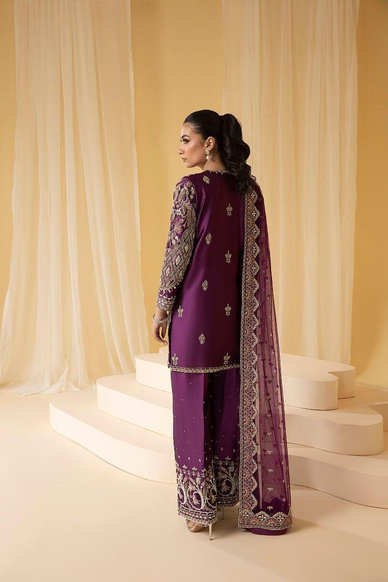 Nuriyaa - HAZE - Silk - Mulberry Purple - 3 Piece - Studio by TCS