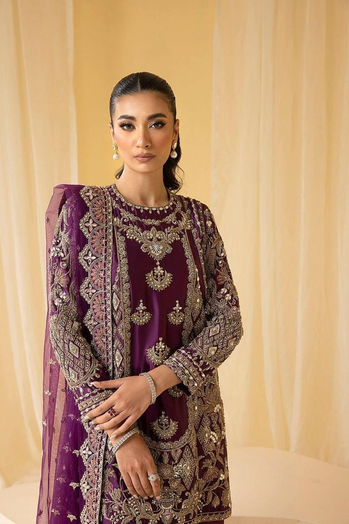 Nuriyaa - HAZE - Silk - Mulberry Purple - 3 Piece - Studio by TCS