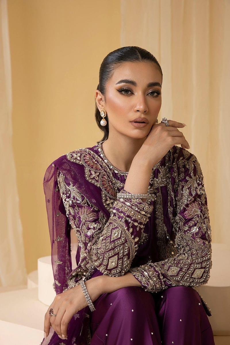 Nuriyaa - HAZE - Silk - Mulberry Purple - 3 Piece - Studio by TCS