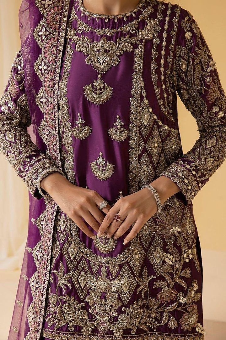 Nuriyaa - HAZE - Silk - Mulberry Purple - 3 Piece - Studio by TCS