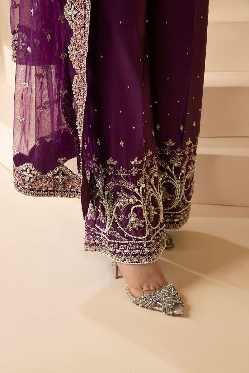 Nuriyaa - HAZE - Silk - Mulberry Purple - 3 Piece - Studio by TCS