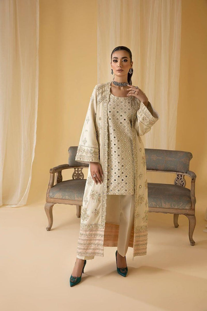 Nuriyaa - IRIS - Silk - Ivory - 4 Piece - Studio by TCS