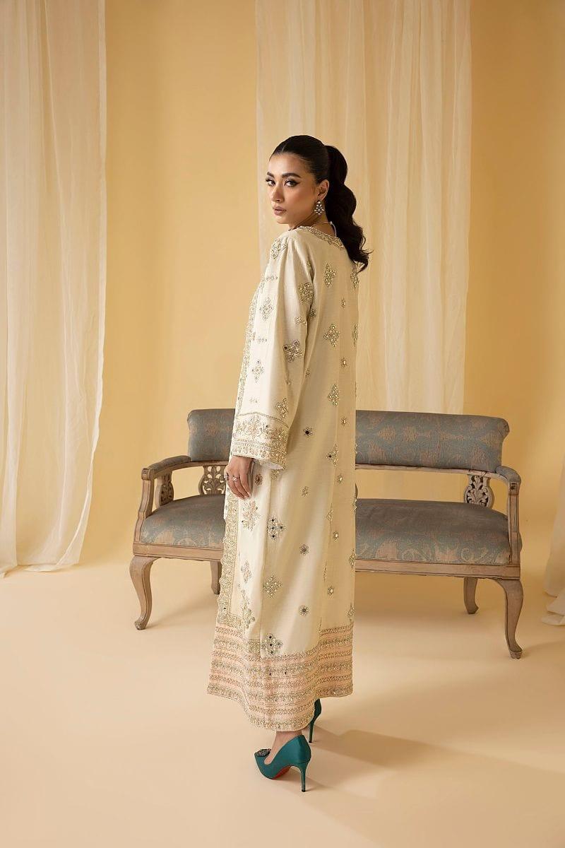 Nuriyaa - IRIS - Silk - Ivory - 4 Piece - Studio by TCS