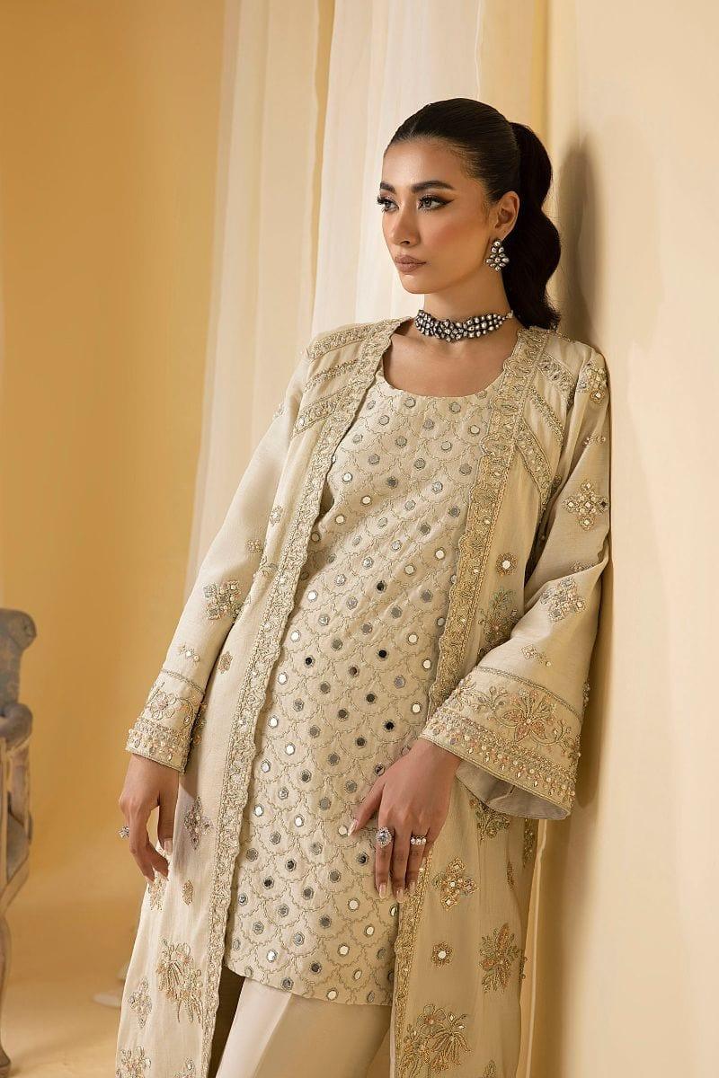 Nuriyaa - IRIS - Silk - Ivory - 4 Piece - Studio by TCS