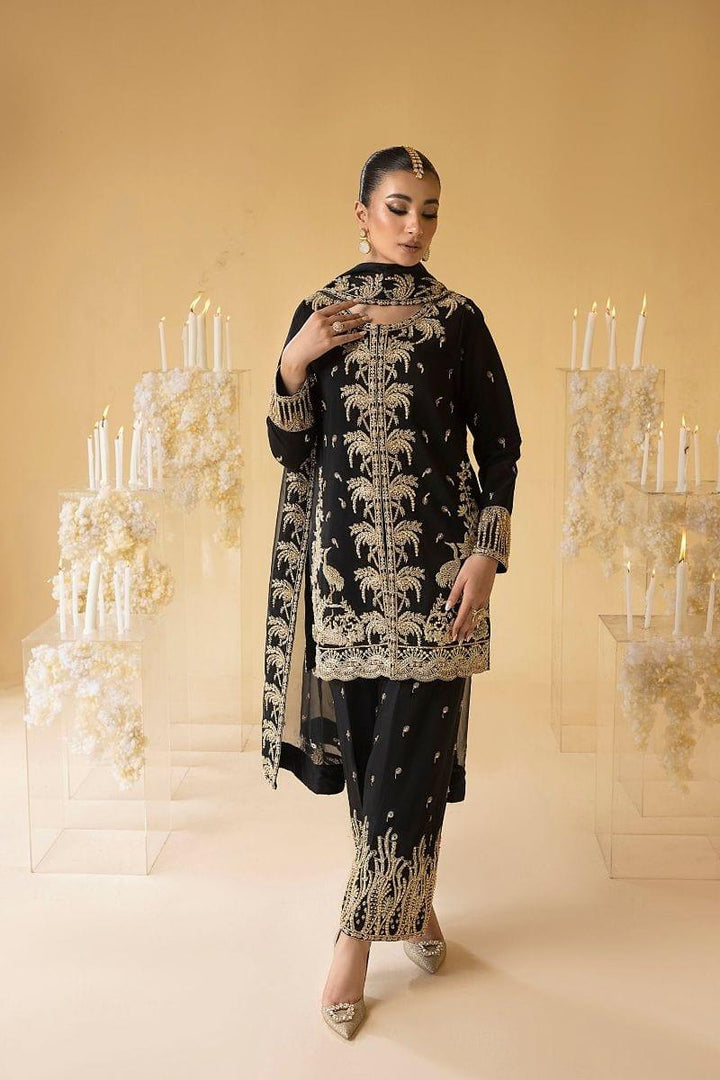 Nuriyaa - JADE - Korean Silk - Midnight Black - 3 Piece - Studio by TCS