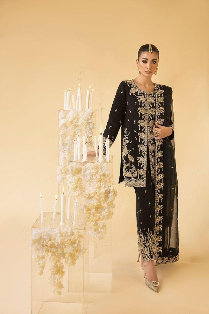 Nuriyaa - JADE - Korean Silk - Midnight Black - 3 Piece - Studio by TCS