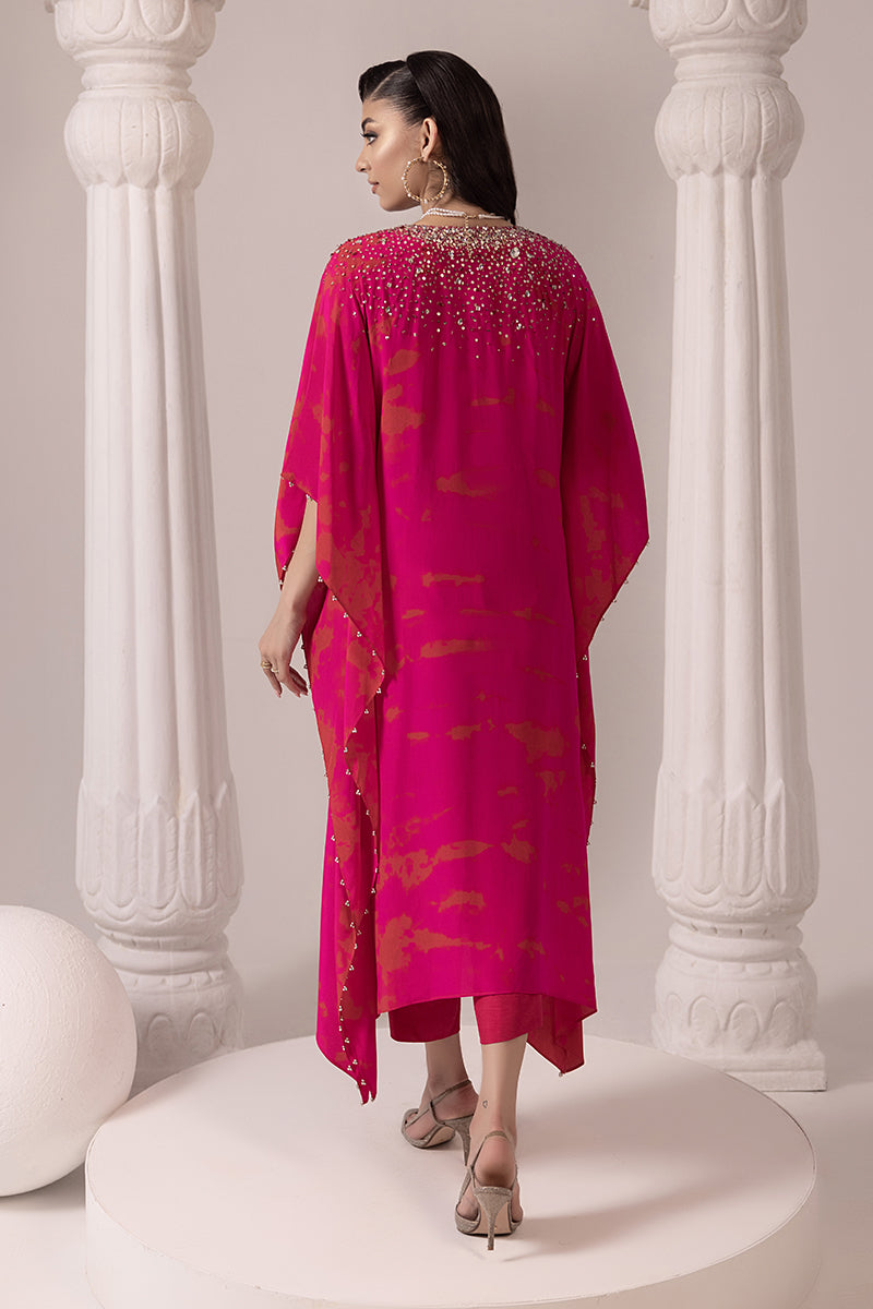 Malook - AMNA - Shocking Pink - Silk - 3 Piece - UnStitch