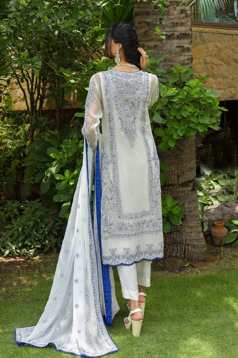 Rizwan Beyg - Zarmala Blue - Chiffon - 2 Piece - Studio by TCS