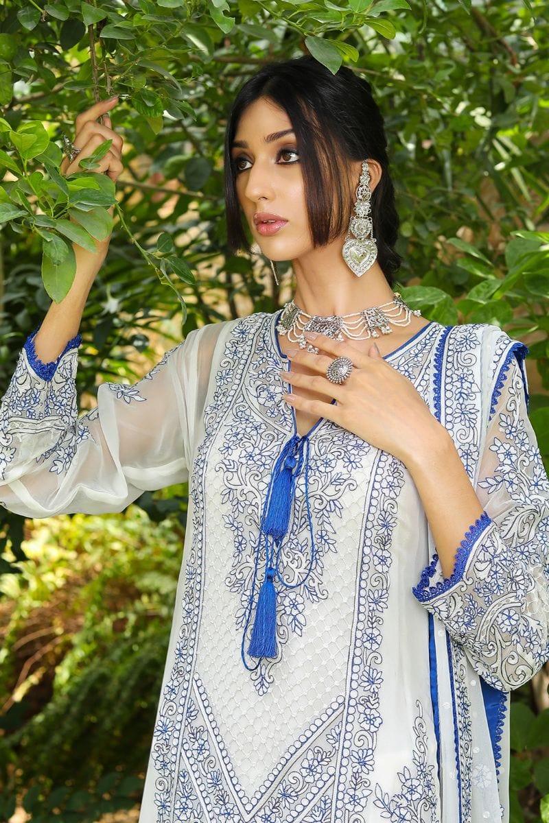 Rizwan Beyg - Zarmala Blue - Chiffon - 2 Piece - Studio by TCS