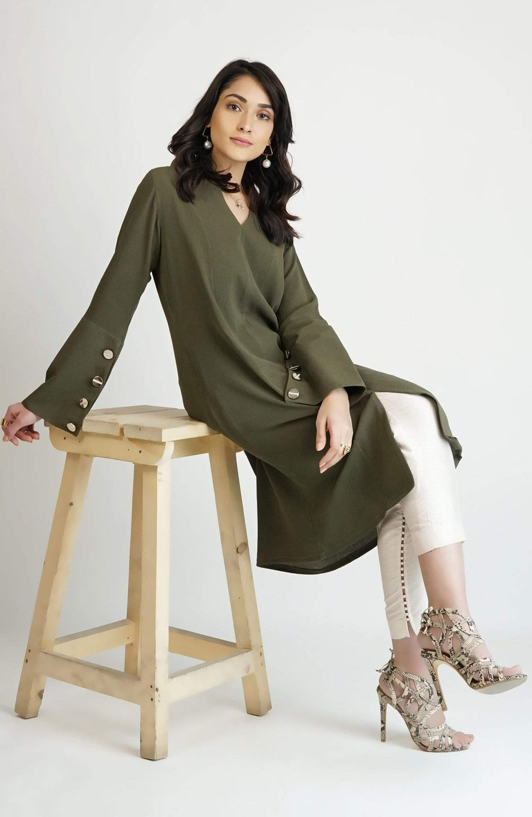 Natasha Kamal - Olive Green Kat