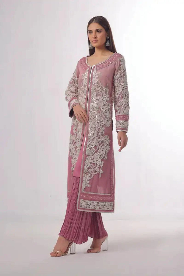 Rizwan Beyg Design - Roccoco - Cotton Net - Pink - 2 Piece