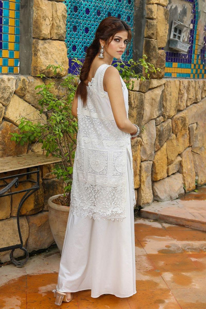 Rizwan Beyg - Amira Sleeveless - Cotton - White - 1 Piece - Studio by TCS