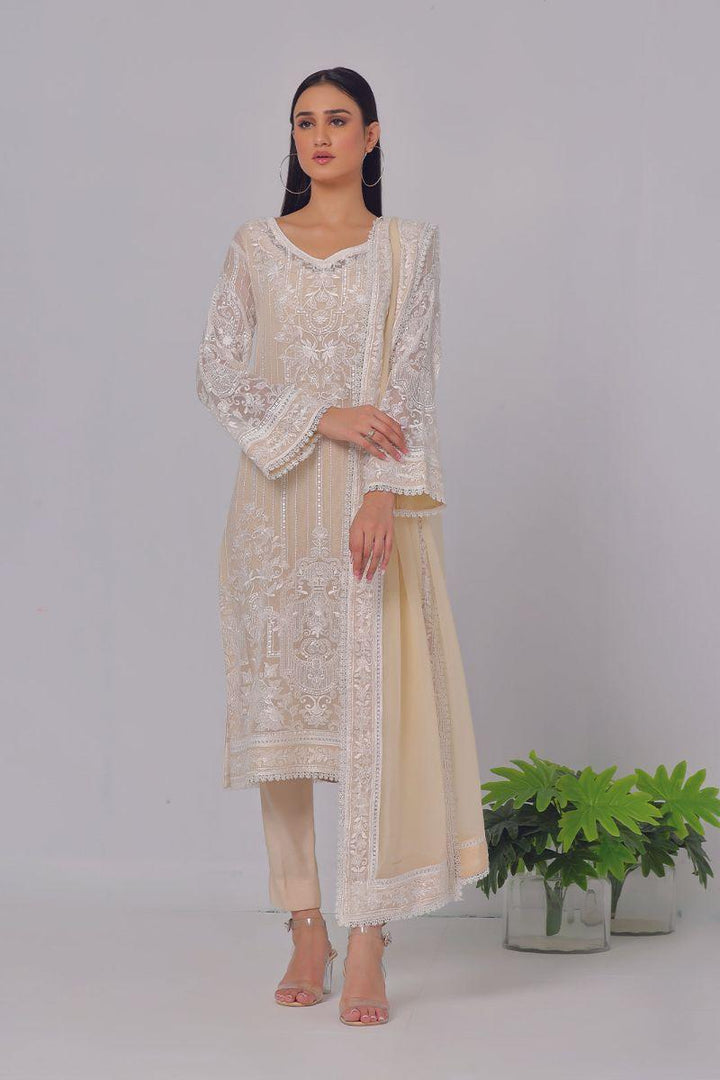 Rizwan Beyg Design - Rahima - Cotton - White - 2 Piece