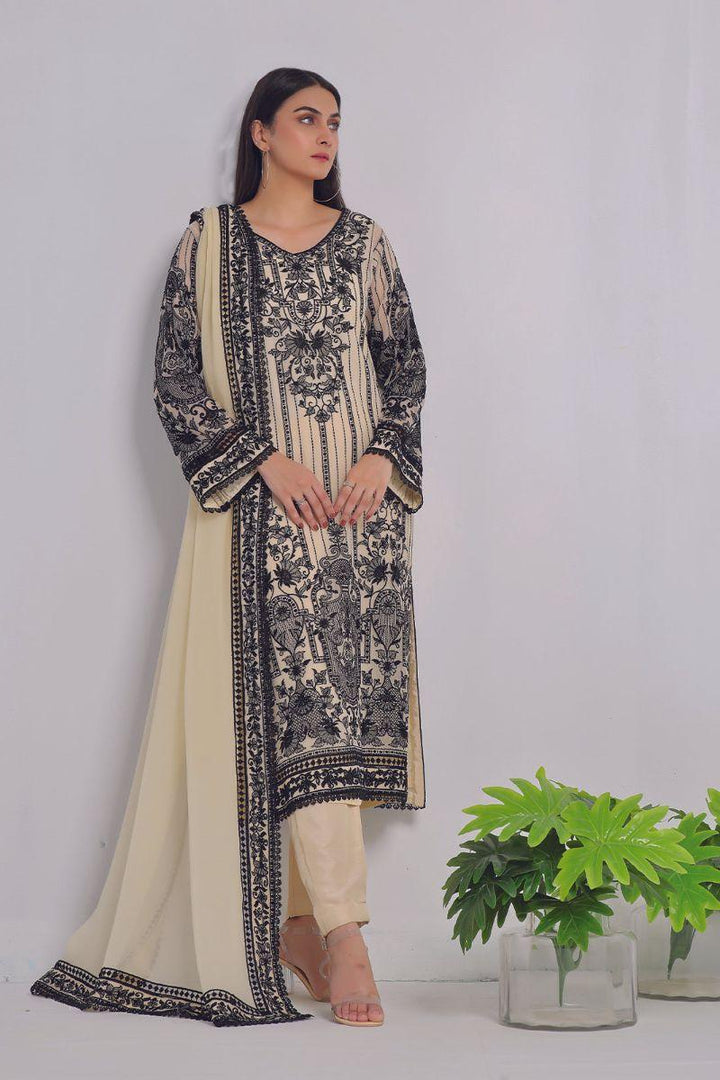 Rizwan Beyg Design - Rahima -Cotton Net - Black - 2 Piece