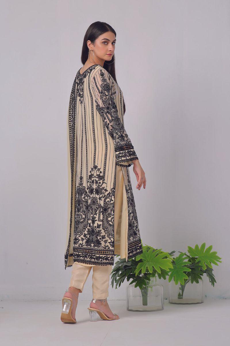 Rizwan Beyg Design - Rahima -Cotton Net - Black - 2 Piece