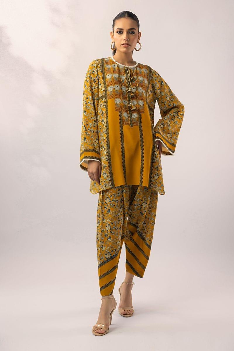 Sania Maskatiya - Emma (B) - CRAPE - Ochre - 2 Piece - Studio by TCS