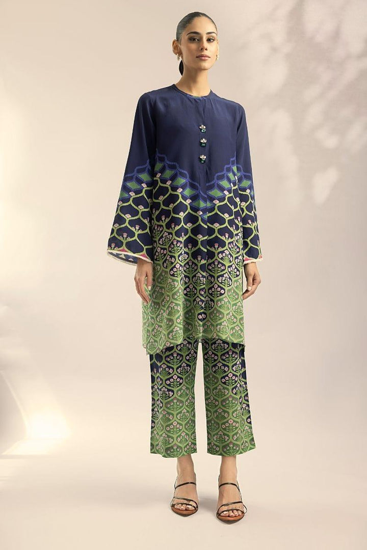 Sania Maskatiya - Nerissa - CRAPE - Blue & Green - 2 Piece - Studio by TCS