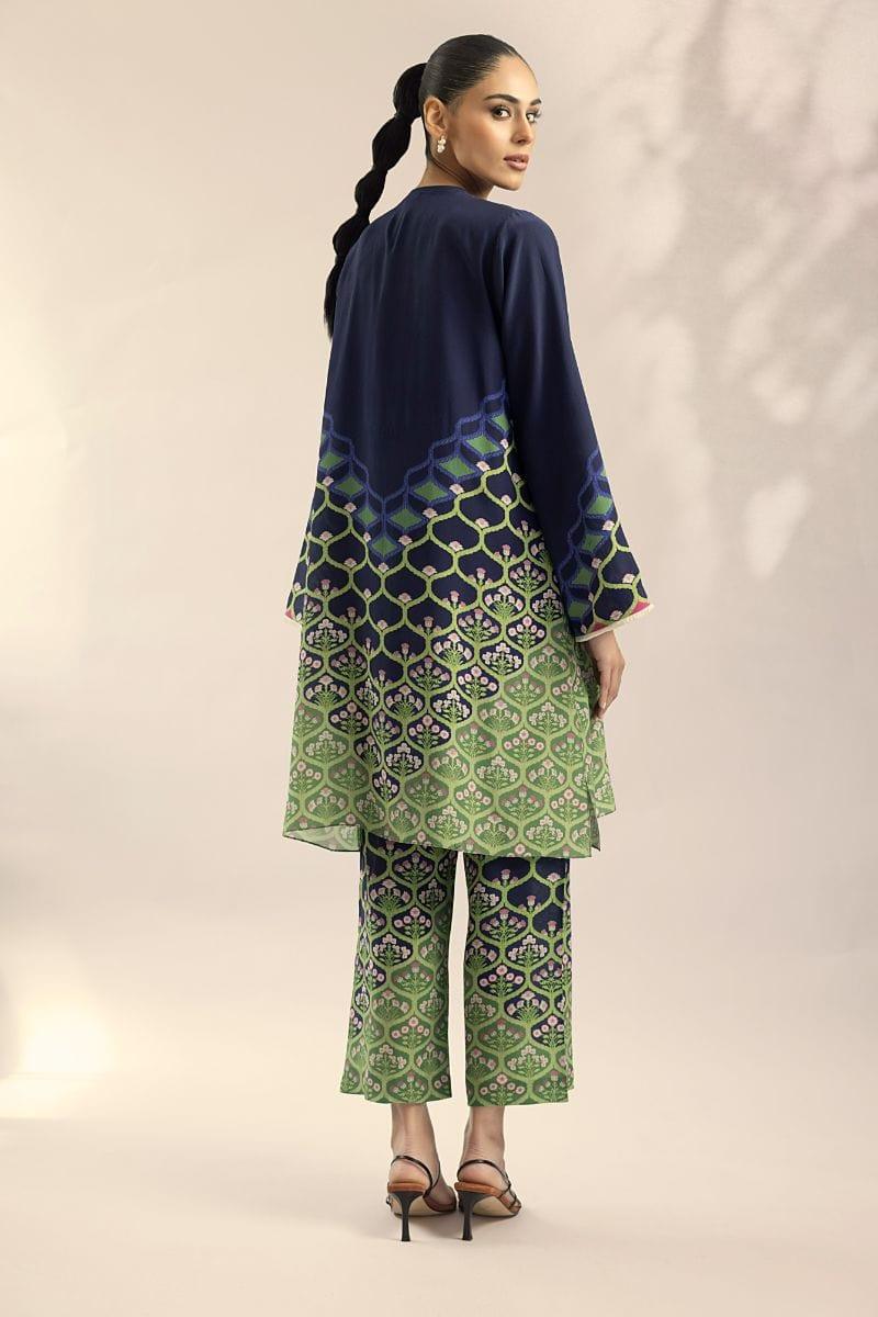 Sania Maskatiya - Nerissa - CRAPE - Blue & Green - 2 Piece - Studio by TCS