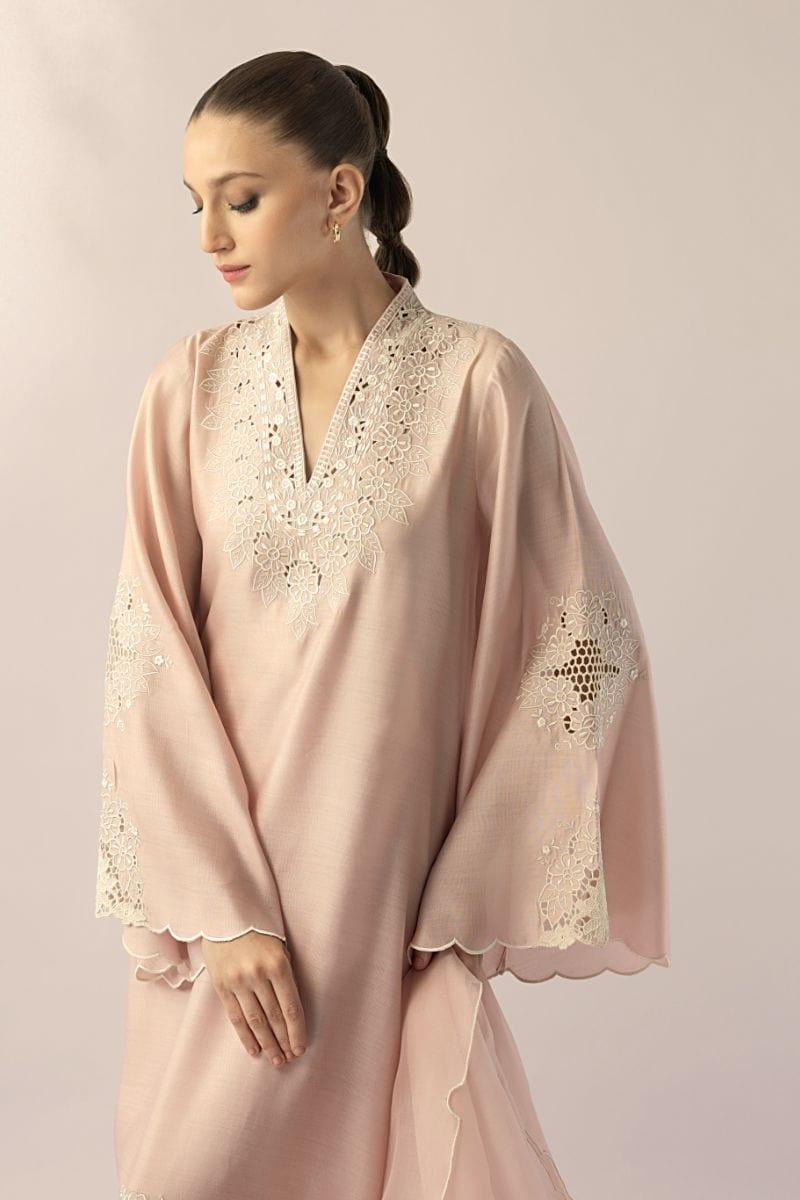 Sania Maskatiya - Liv - KHADDI SILK - Blush Pink - 3 Piece - Studio by TCS