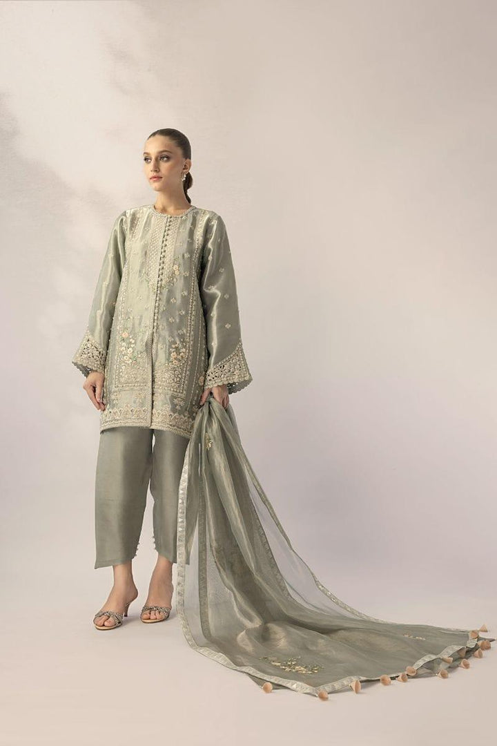 Sania Maskatiya - Celina - TISSUE - Metallic Celadon - 3 Piece - Studio by TCS