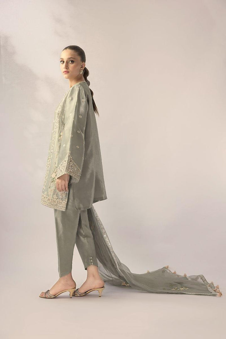 Sania Maskatiya - Celina - TISSUE - Metallic Celadon - 3 Piece - Studio by TCS