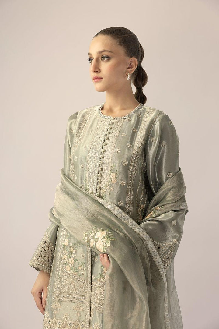 Sania Maskatiya - Celina - TISSUE - Metallic Celadon - 3 Piece - Studio by TCS