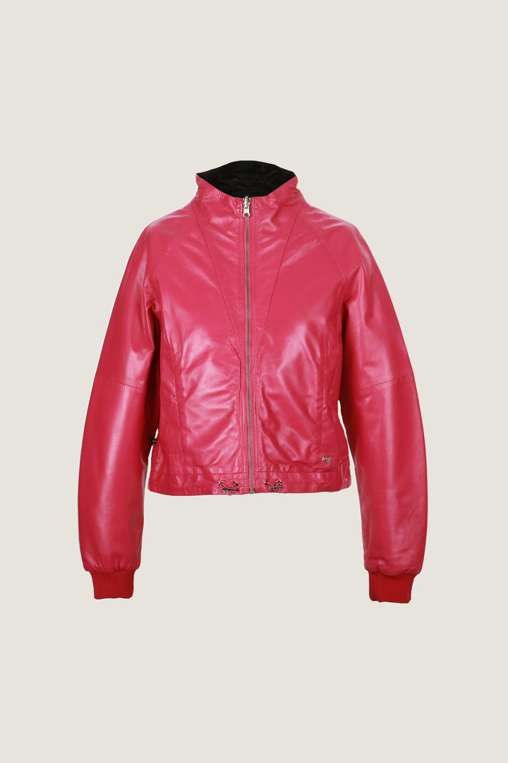 Novado - Women's Dynamic Fashion Leather Jacket - Pink - 1 Piece