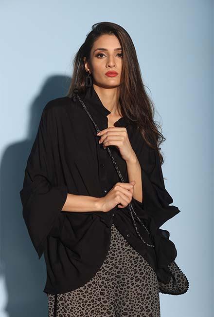 Gulabo - Shop Panther Shirt - Black - Bosky Lawn