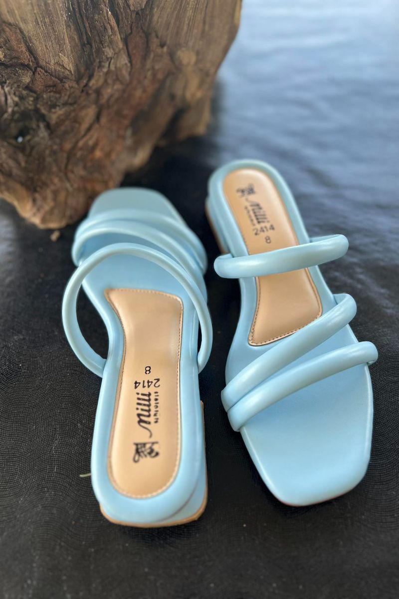 Milli Shoes - Casual Slides - Sky Blue - 1325