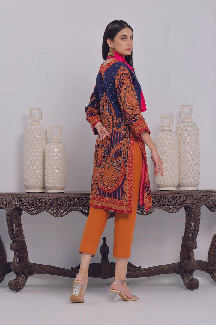 Rizwan Beyg Design - Gulmeena - Silk - Blue - 2 Piece