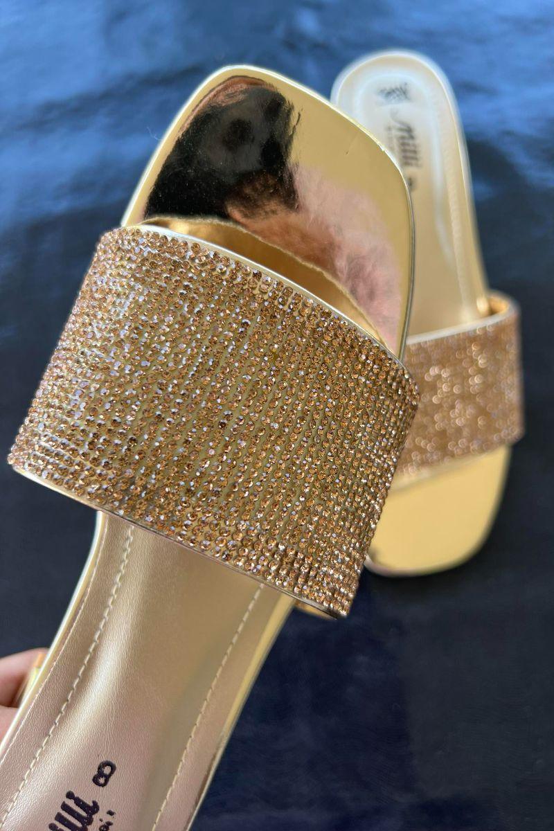 Milli Shoes - Formal Heels - Golden - 1629