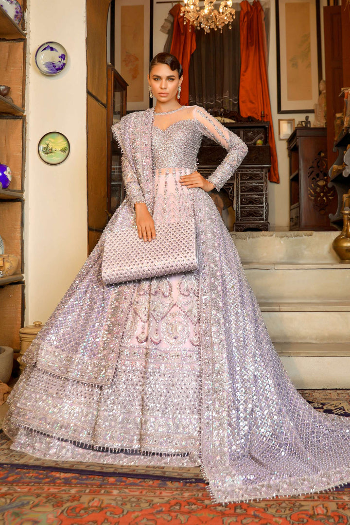 Arif Ashraf - Pakeeza - Lilac - Fused Net - 3 Piece