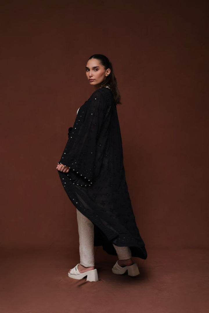 Huma Adnan - Nazgul
 - Black - Chiffon - 1 Piece