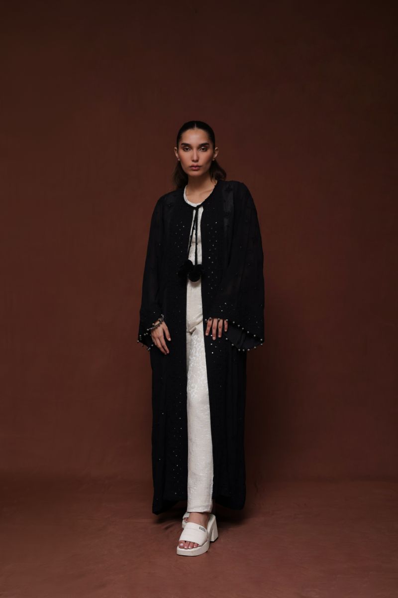 Huma Adnan - Nazgul
 - Black - Chiffon - 1 Piece