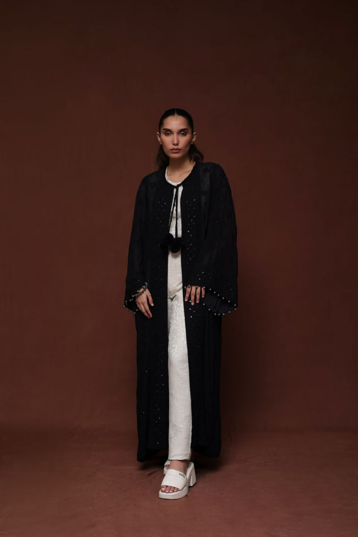 Huma Adnan - Nazgul
 - Black - Chiffon - 1 Piece