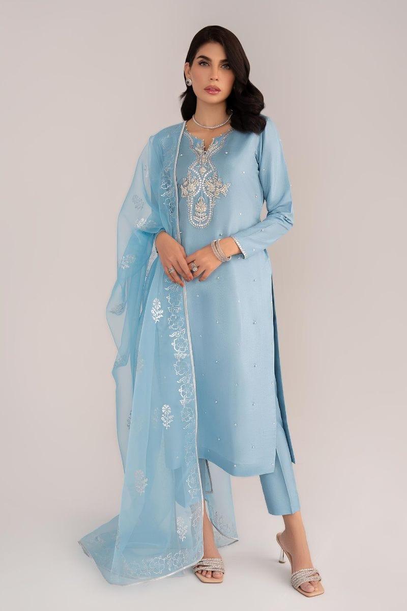 Allure by Ih - DAWN - Silk - Powder Blue - 3 Piece - Studio by TCS