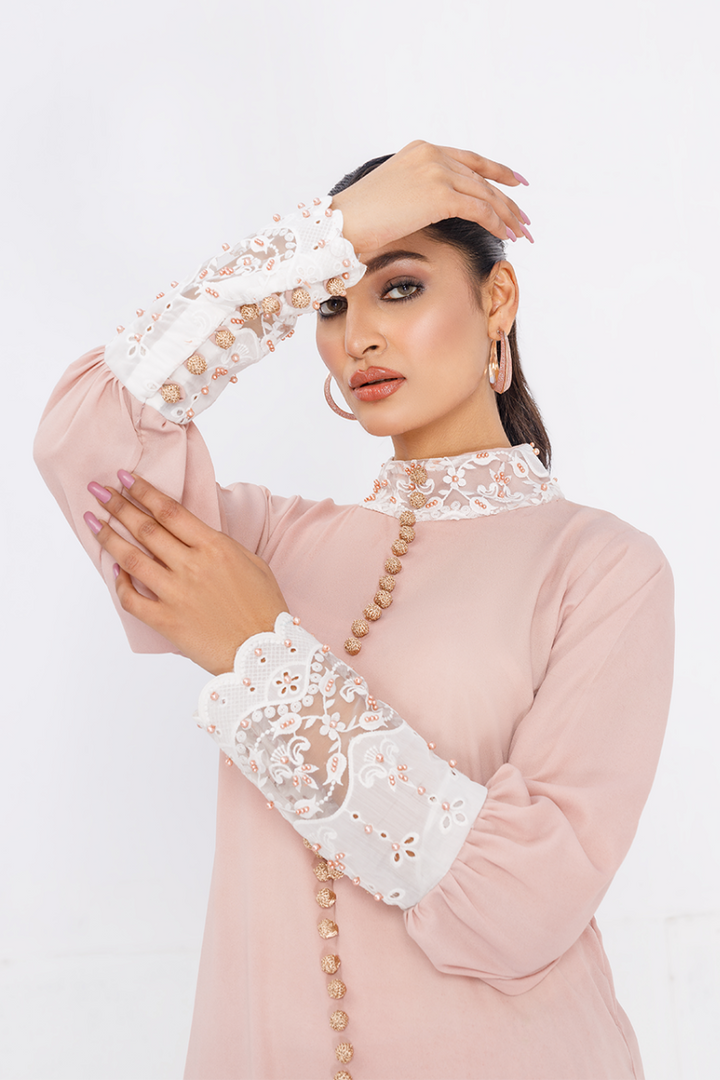 Anayra Amal - Inayat - Nude Pink - Grip Georgette - 2 Piece