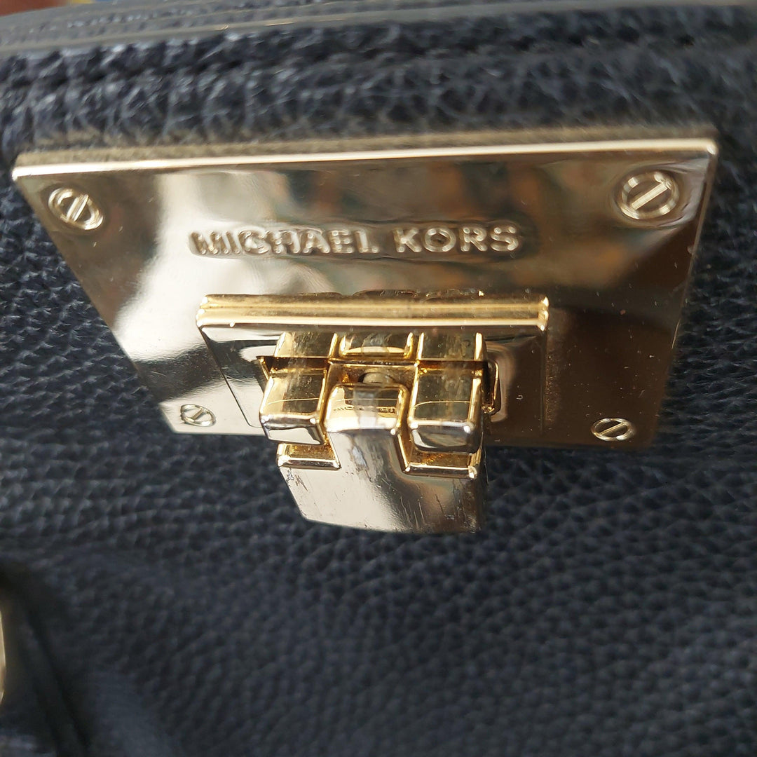 Pre-Loved Treasures - Michael Kors Black Leather 'Astrid' Tote