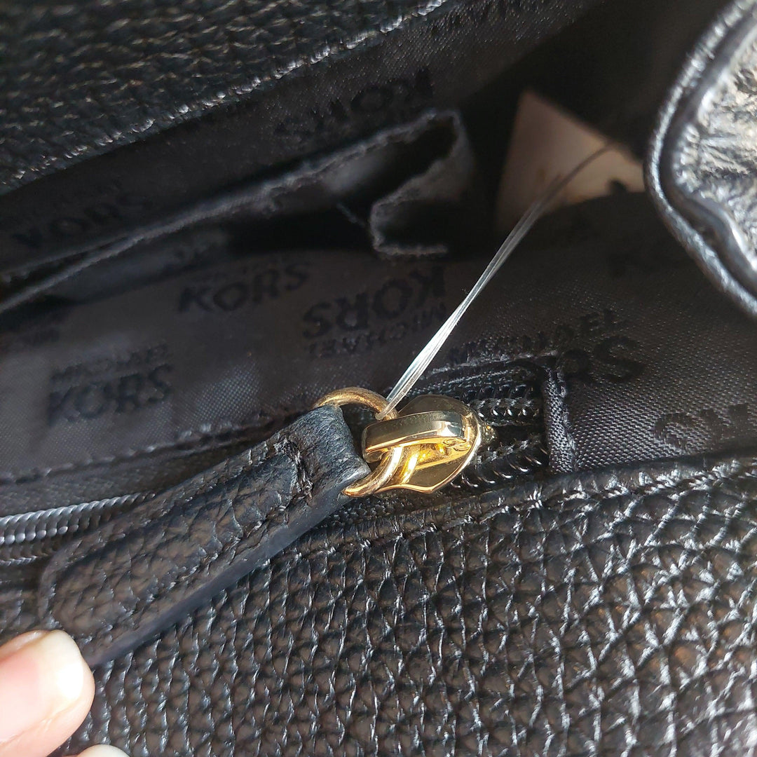 Pre-Loved Treasures - Michael Kors Black Leather 'Astrid' Tote