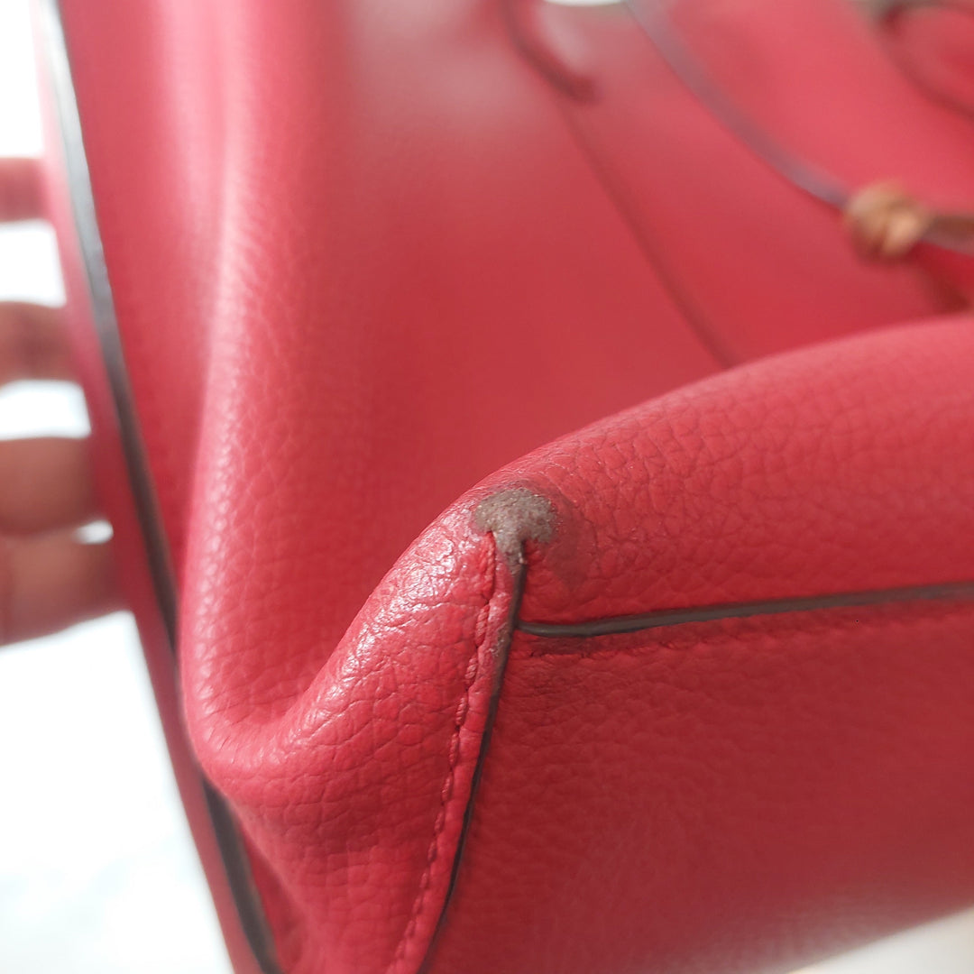 Pre-Loved Treasures - Tory Burch Red Leather Perry Tote