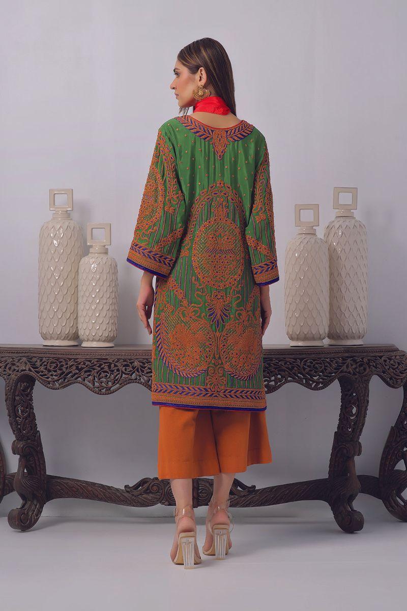 Rizwan Beyg Design - Gulmeena - Silk - Green - 2 Piece