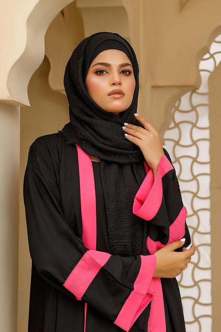 Hijabi - Alluring Fusion Abaya - Black - Studio by TCS