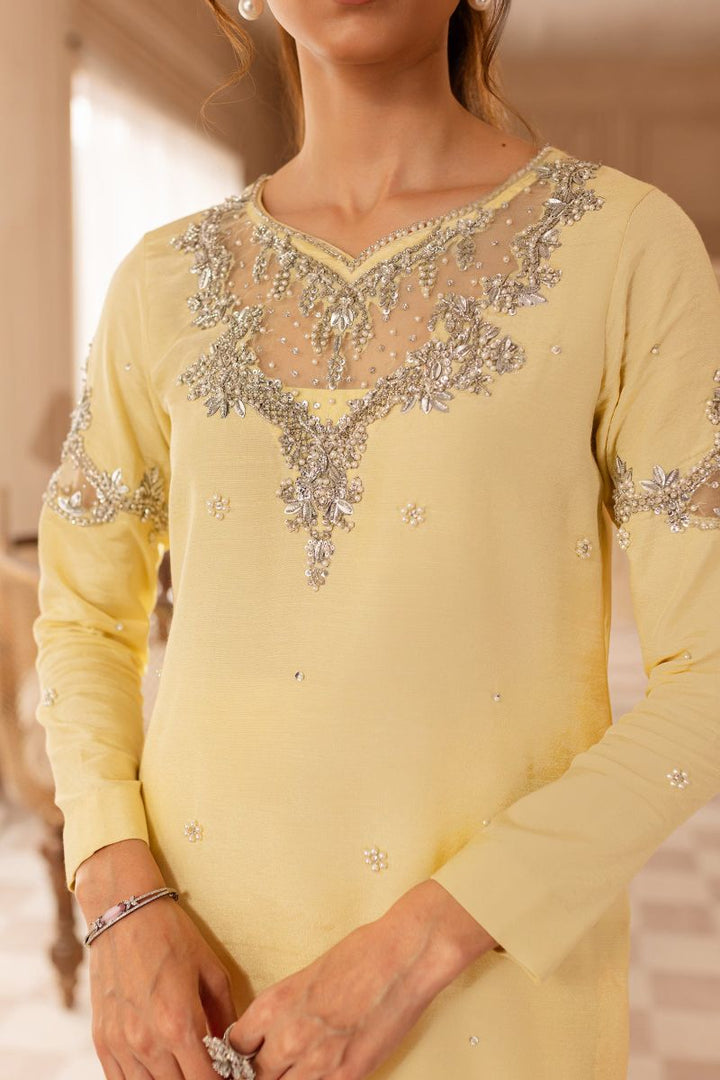 Allure by Ih - FAHA - Lemon - Raw Silk & Organza - 3 Piece