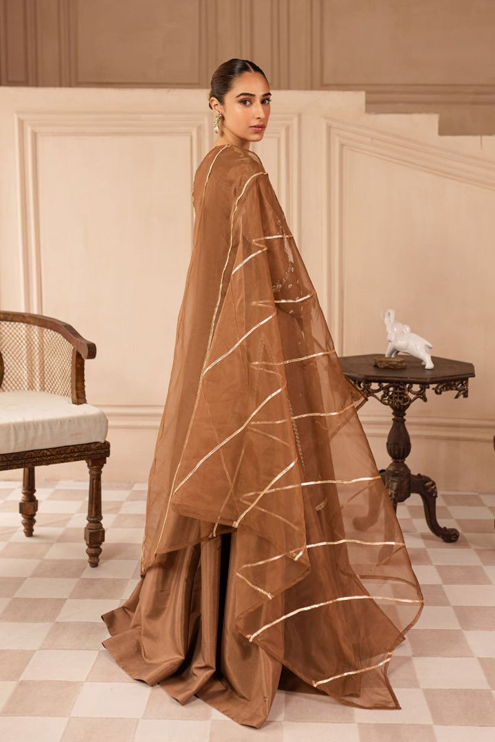 Allure by Ih - JANE - Brown - Katan Silk & Organza - 3 Piece