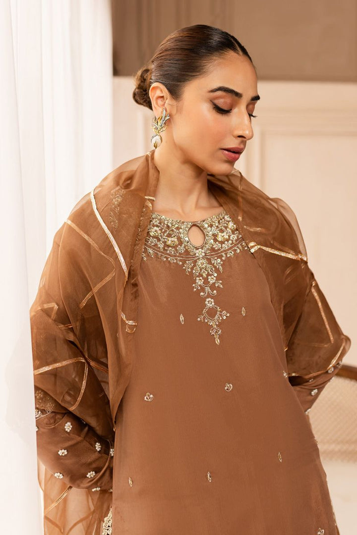 Allure by Ih - JANE - Brown - Katan Silk & Organza - 3 Piece