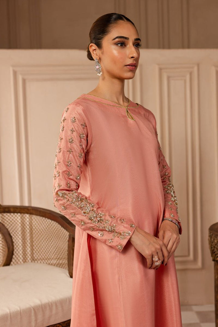 Allure by Ih - ALORA - Blush Pink - Katan Silk & Organza - 3 Piece