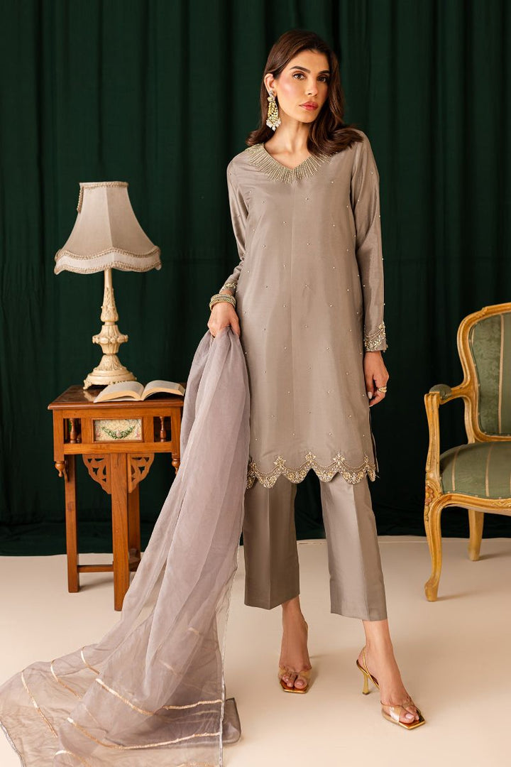 Allure by Ih - SANAZ - 3 Piece - Grey - Organza