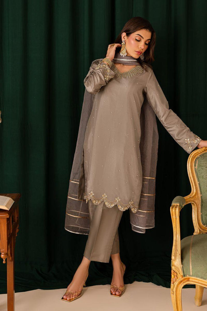 Allure by Ih - SANAZ - 3 Piece - Grey - Organza