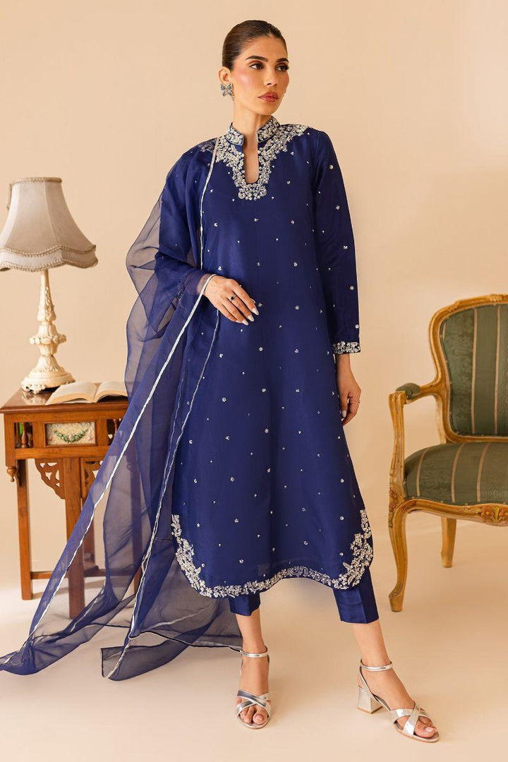 Allure by Ih - ELIZA -3 Piece - Midnight Blue - Raw Silk